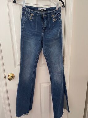 Mica High-Waist Split-Hem Women’s Jeans - Blue